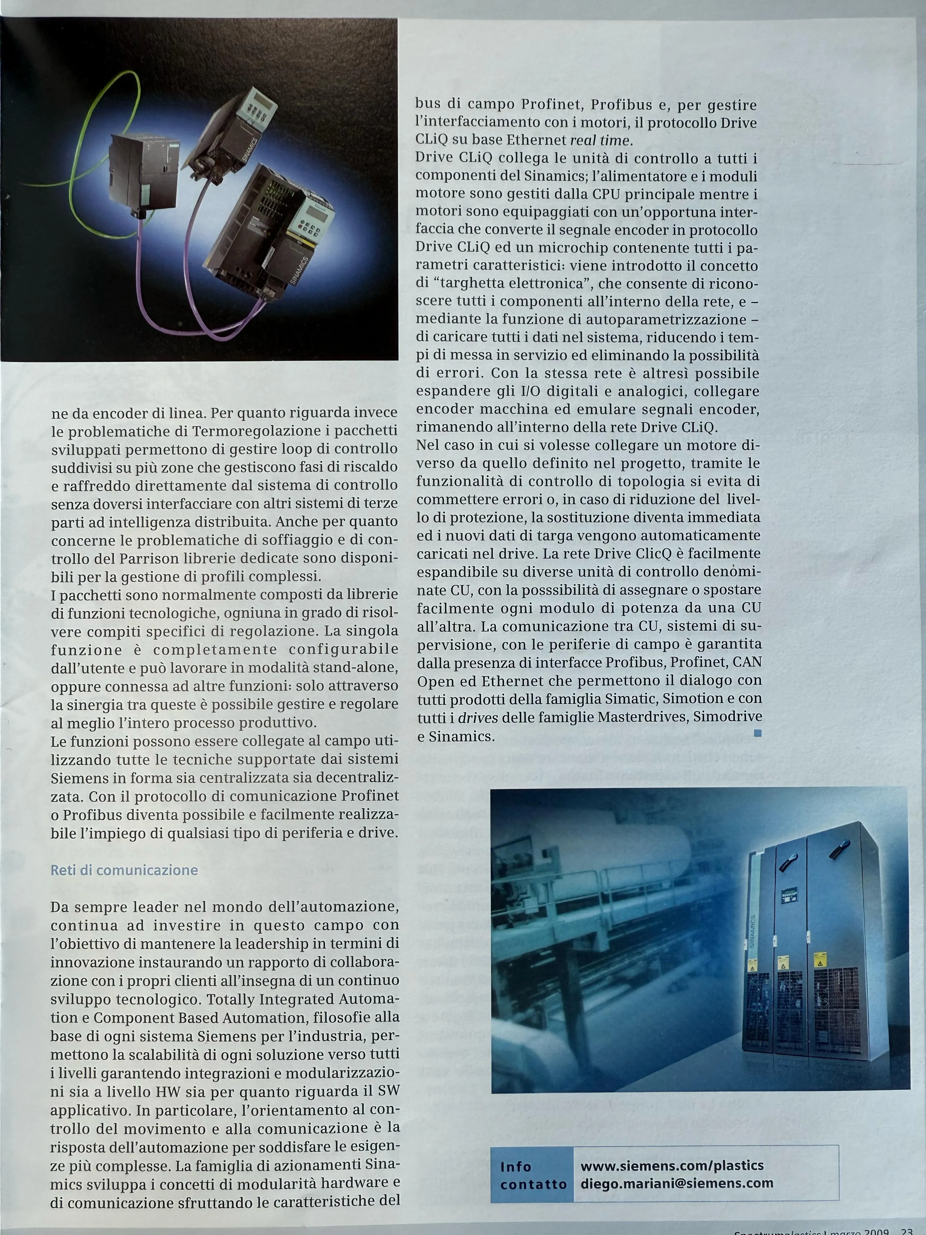 Drive CLiQ and Sinamics Networks